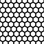 Arrow Metal perforated metal P610 - hexagon 10mm