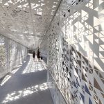 Perforated metal panels - Oatley station