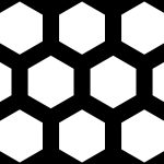 Pattern 628 - 28mm hexagon x 33mm staggered pitch
