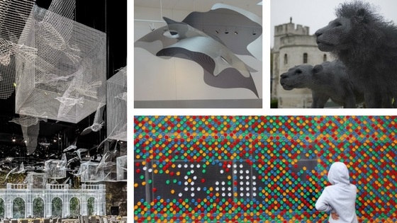 Wondrous wire mesh and perforated metal art from around the world