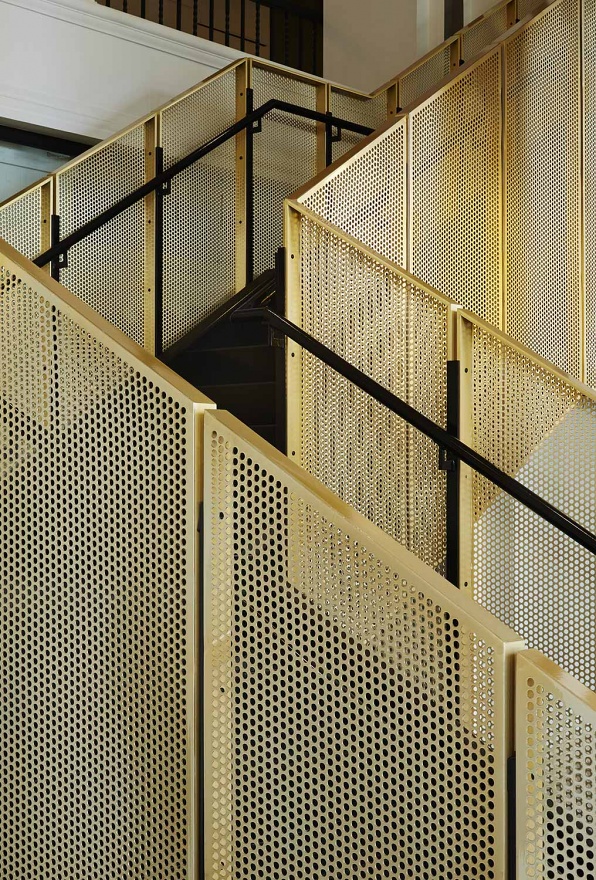  BRASS INTERIOR DESIGN - staircase in commercial building