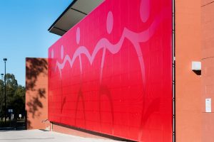 Bespoke perforated metal panel design by Arrow Metal