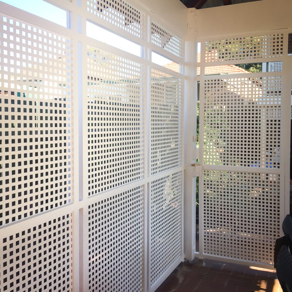 Perforated metal balustrade in residential home, Sydney Arrow Metal