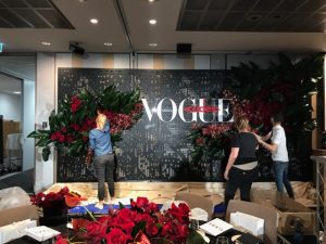 erforated metal feature wall - Arrow Metal - prestigious event