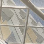 Perforated metal screen walls, University of Newcastle, Arrow Metal