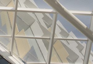 Perforated metal screen walls, University of Newcastle, Arrow Metal