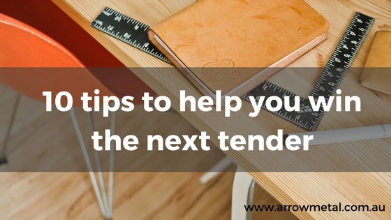 Arrow Metal expertise: How to win a tender tips