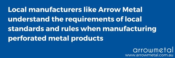 Choose an Australian perforated metal manufacturer - choose Arrow Metal