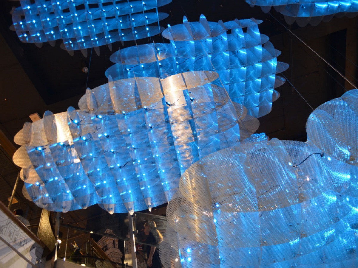 Favourite projects of 2017 - Cloud structures at Myer Sydney Giftorium