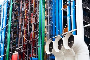 Iconic metal buildings - Centre Pompidou Paris
