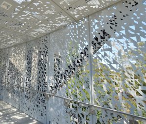 Personalised perforated metal - Arrow Metal