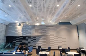 Metal Ceiling - perforated metal - Tony Stabile Student Centre
