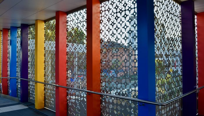 Perforated Panel Pops with a Mixed Pattern