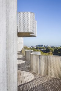 Perforated metal with other materials