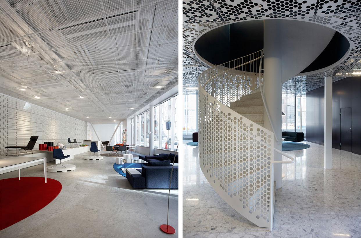 Perforated metal offices - projects worldwide