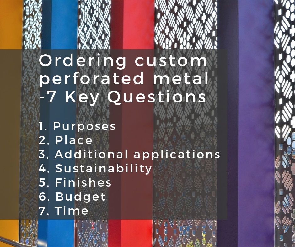 Ordering perforated metal - 7 important questions to ask
