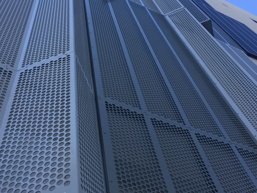 Perforated metal shutters by Arrow Metal Arrow Metal