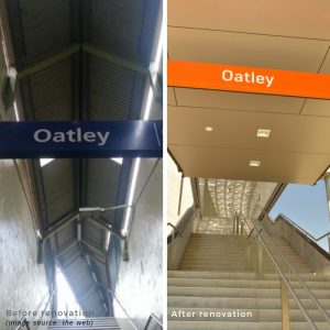 Perforated metal skin - before and after projects