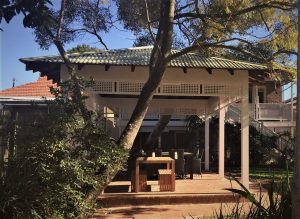 White perforated metal