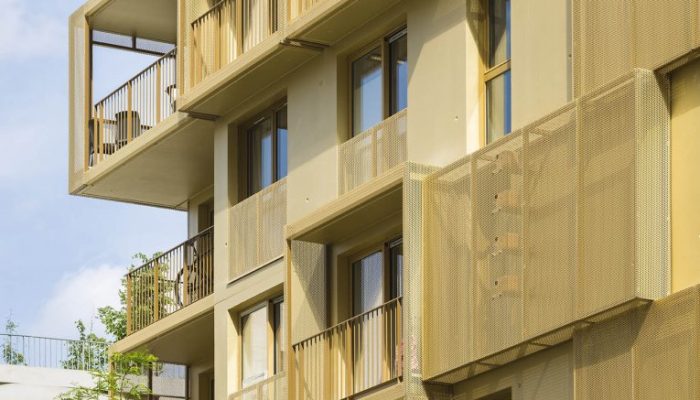 Precious metal: Gold perforated metal ideas