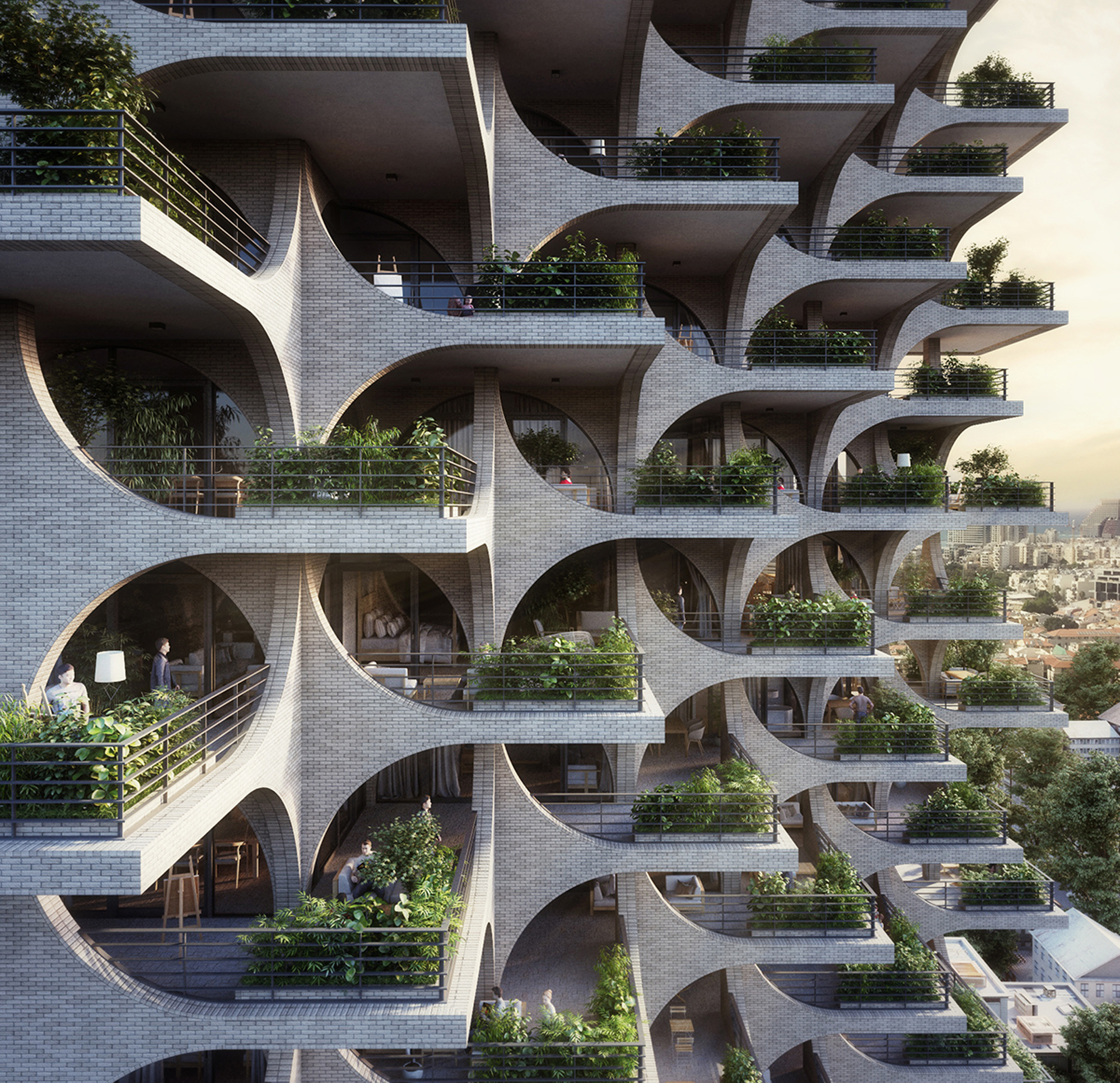 Plant covered buildings