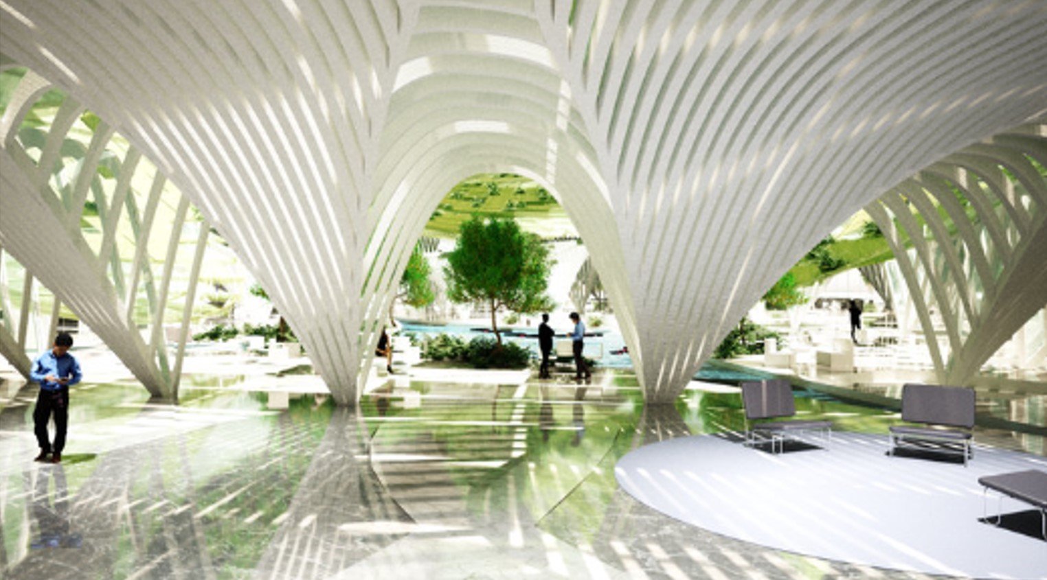 Plant covered buildings
