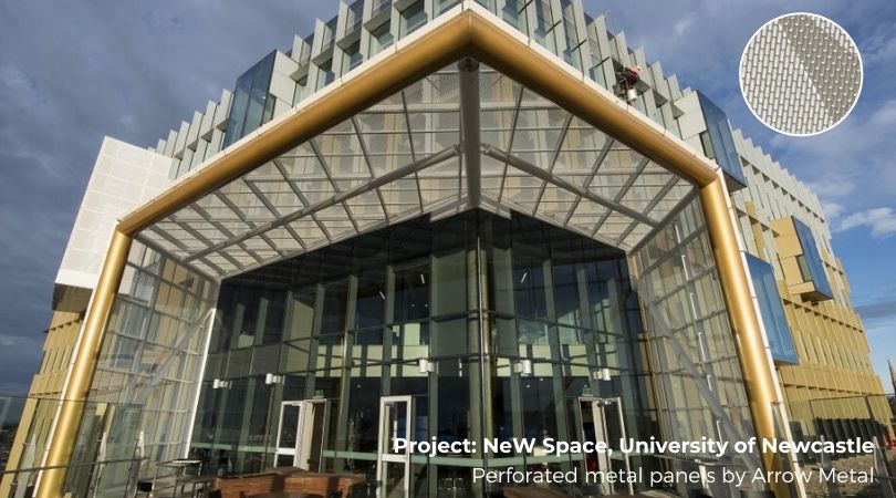 Perforated metal best sellers - University of Newcastle Project by Arrow Metal
