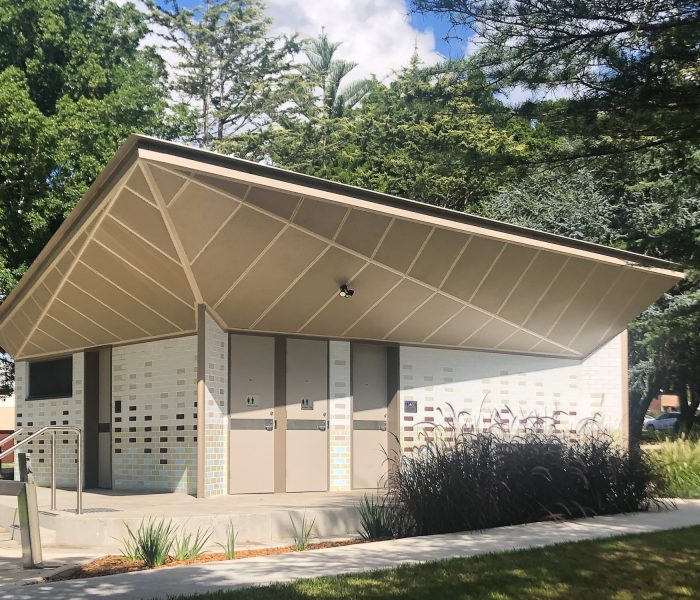 Perforated metal roof panels, Rockdale Park
