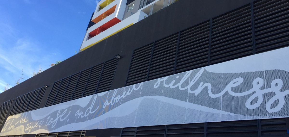 Facade designs - Granville building perforated metal by Arrow Metal