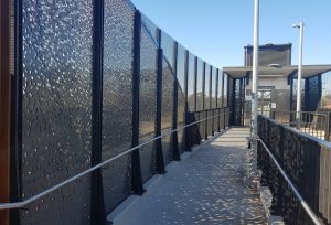 Perforated panel patterns - perforated metal balustrade by Arrow Metal