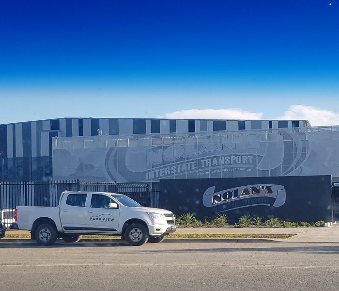 Perforated Aluminium Signage, Nolan’s Interstate Transport