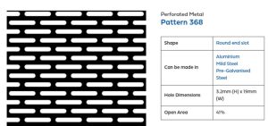 Panel fencing - use Arrow Metal perforated metal panels