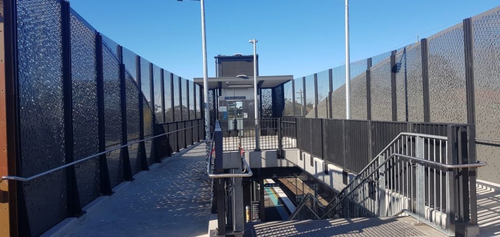 Perforated metal sheet ideas - Hazelbrook Station
