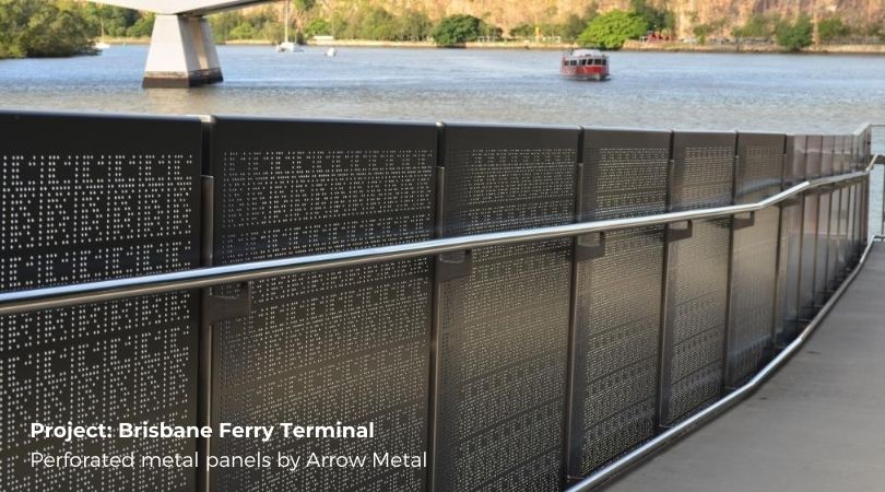 What is perforated metal used for?