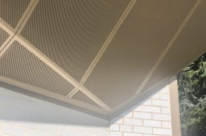 Perforated metal roof panels - Rockdale Park Amenities Block