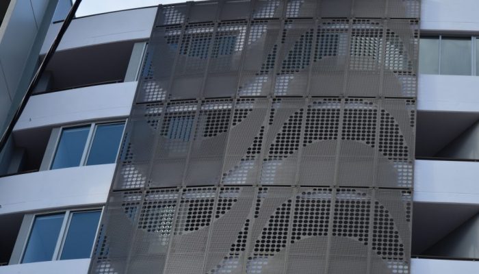 Go big with large perforated metal panels