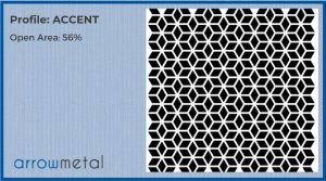 Perforated metal screen designs - Deco collection