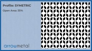 Perforated metal screen designs - Deco collection