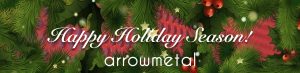 Arrow Metal Christmas banner 2021
