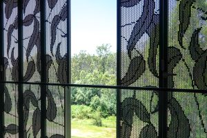 Carrington Age Care - Riverview apt - bespoke perforated metal privacy screen