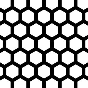 Pattern 614 - 14mm hexagon perforated metal