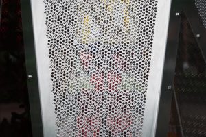 Sydney Olympic Park Light Shards perforated metal panels