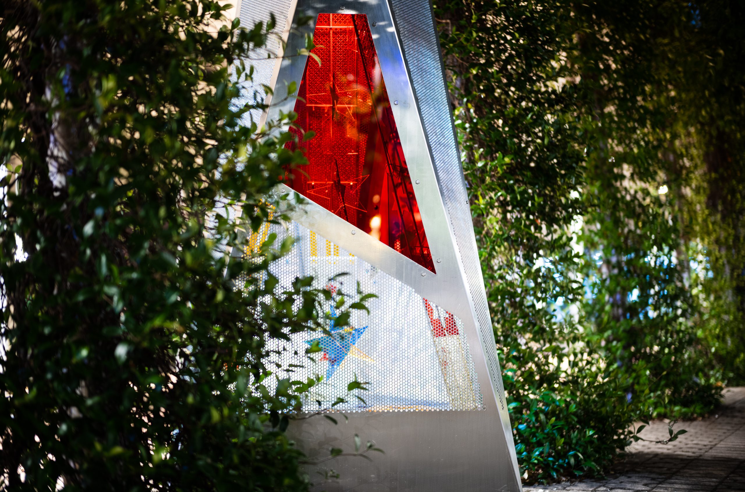 Sydney Olympic Park Light Shards perforated panel