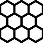 Pattern 629 - 28mm hexagon x 33mm staggered pitch