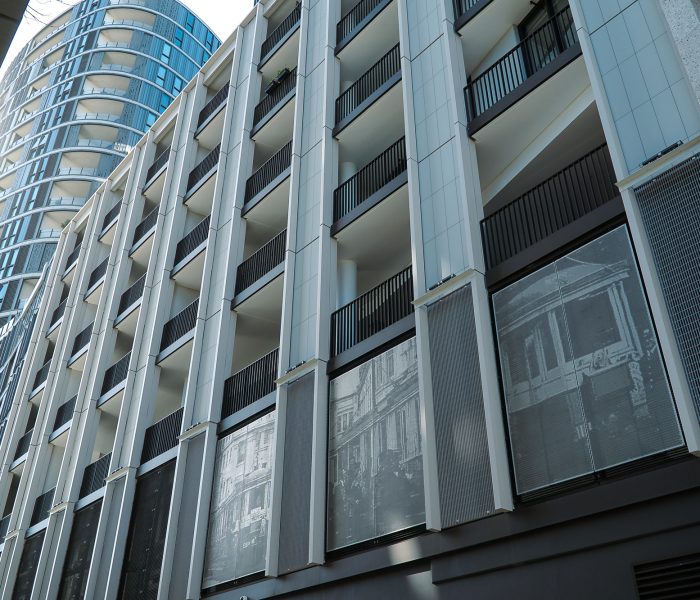 Perforated Metal Ventilation Screens, Archibald Residences, Bondi Junction