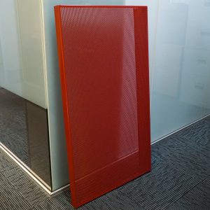 Bakers Delight perforated metal panel