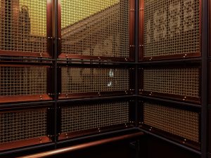 Brass wire mesh by Arrow Metal at the renovated QVB banner