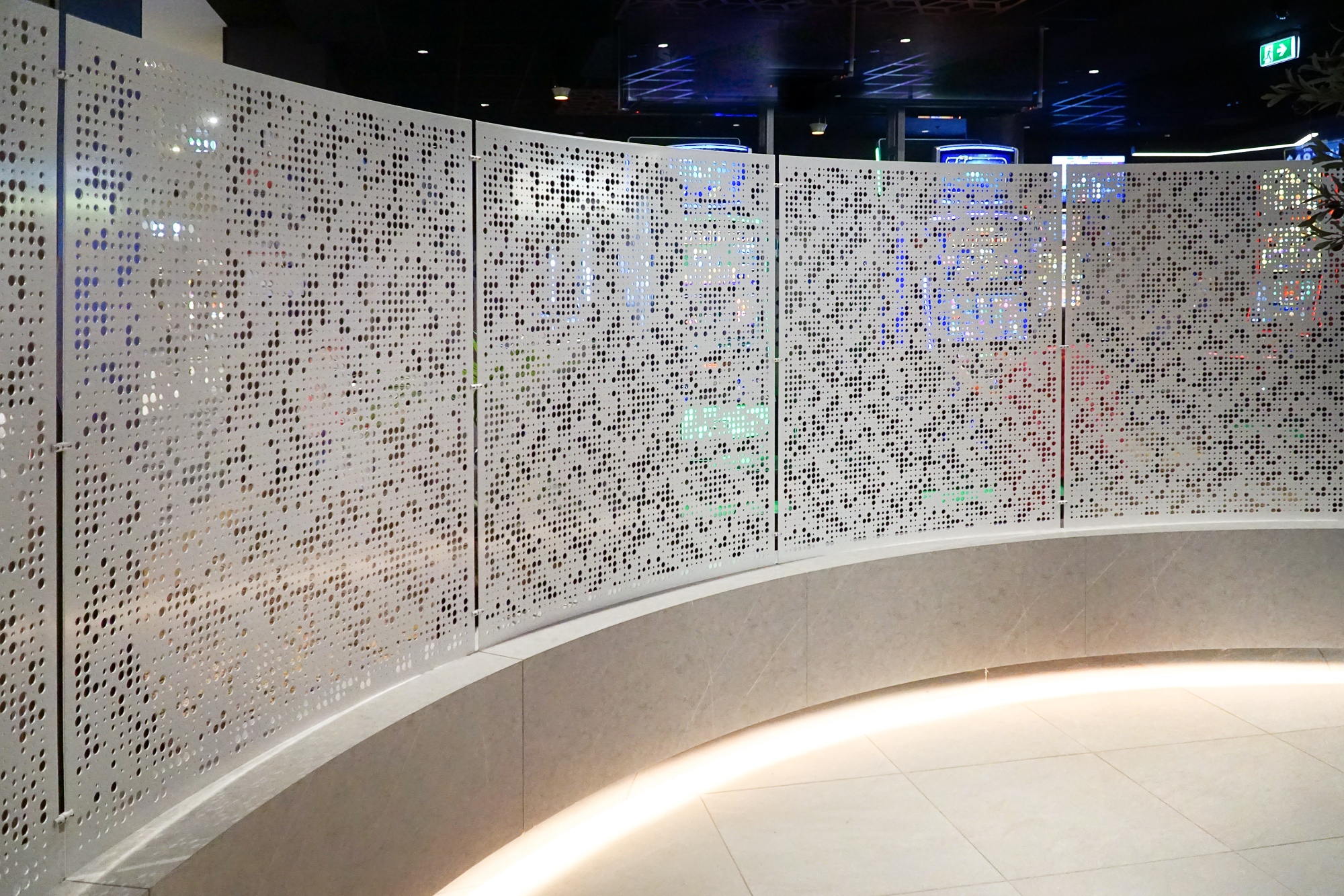 Merrylands RSL Club - Arrow Metal perforated screens