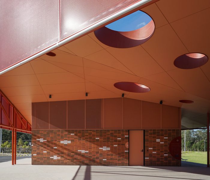 Coloured Perforated Metal: Willowdale Sports Precinct